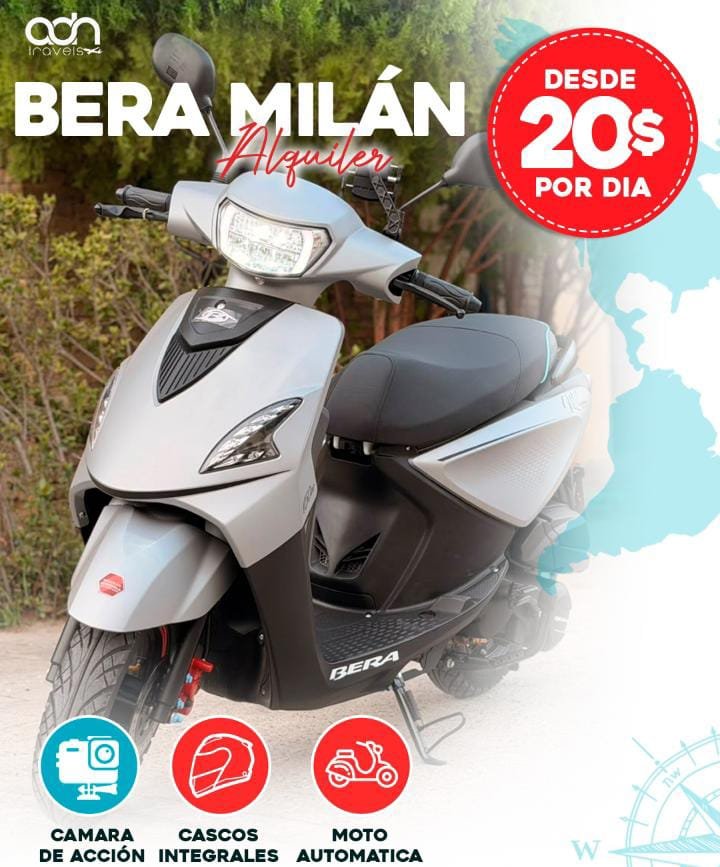 Moto Bera Milan disponible para alquilar